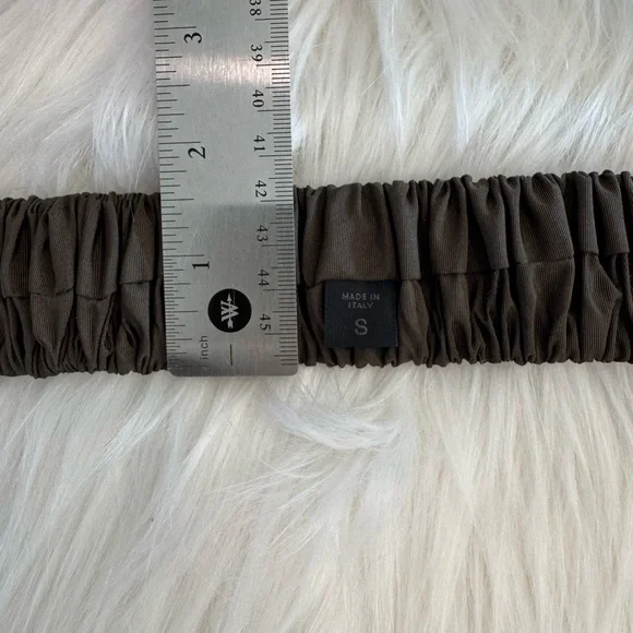 Burberry Olive-colored Bow Belt - Size Small with Elastic - Picture 13 of 14